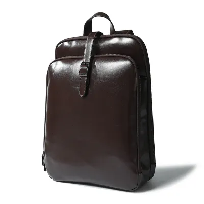 Genuine Leather Laptop Backpack HB46109